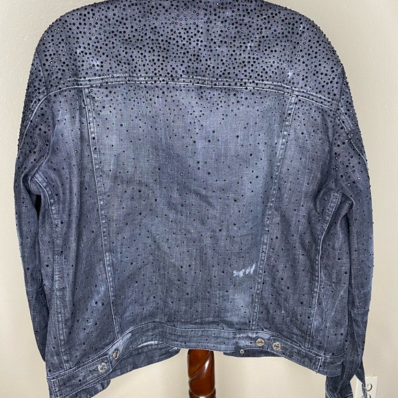 DSQUARED2 Jean Jacket Grey Size Medium - Picture 2 of 5